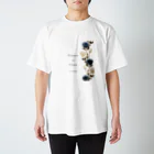 Rosa Mysticaのダリア＆ローズ nostalgic blue Regular Fit T-Shirt