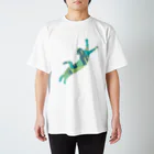 ねこや Ryoko -猫屋 りょうこ-のねこ　駆け出す初夏 Regular Fit T-Shirt