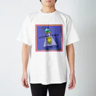 なで肩うさぎのTシャツ屋さんのUFOと黄色いネコ Regular Fit T-Shirt