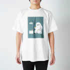 おばけ商店の未確認Tシャツ＜家でティーするイエティ＞ Regular Fit T-Shirt