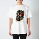 RaccoonDogTattooのロゴ入りエキゾチックがーる Regular Fit T-Shirt