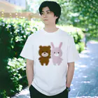 少食腹ペコガールデザイナーはなこのくま Regular Fit T-Shirt
