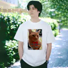 あしたのひまわりの茶トラの愛猫『虎乃助くん』 Regular Fit T-Shirt
