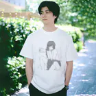 ﾍﾟﾝﾈｺのさんざん壊してきたくせに。肌色グレー Regular Fit T-Shirt