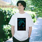 Atena-DesighnのNINJA CAT（2）忍者猫 Regular Fit T-Shirt