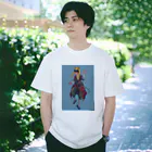 ｱｻｷﾞﾘｮｳ［ORCHID GRAY］の狐 Regular Fit T-Shirt