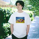 【全盲の絵描き】オバケのタムタムの【全盲の画家】ことりとワニ Regular Fit T-Shirt