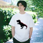 Kanako Okamotoの恐竜Tシャツ「ティラノサウルス」 Regular Fit T-Shirt