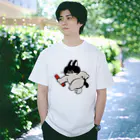 愉快レトロ雑貨屋★39太郎のバトンタッチ猫★柄チョイデカメ Regular Fit T-Shirt