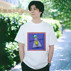 なで肩うさぎのTシャツ屋さんのUFOと黄色いネコ Regular Fit T-Shirt