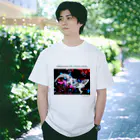 箱庭金魚❀暁姫のCollaboration with autism 桜トライバルレオパ Regular Fit T-Shirt