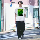 Ｍ✧Ｌｏｖｅｌｏ（エム・ラヴロ）の花（グリーン・ナナメ②） Regular Fit T-Shirt