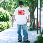 旭日ショップの【左右反転】旭日旗Tシャツ　左寄せ Regular Fit T-Shirt