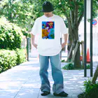 Otti OuriのRED→BLUE Regular Fit T-Shirt