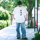 Rosa Mysticaのダリア＆ローズ nostalgic blue Regular Fit T-Shirt