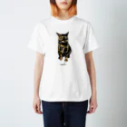 小鳥と映画館のサビ猫ちゃん Regular Fit T-Shirt