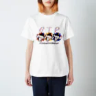 愉快レトロ雑貨屋★39太郎の【透けロゴ】ぶれぶれ★ぽんちゃん【BTP】 Regular Fit T-Shirt