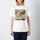 ばばちゃんの魚の世界地図 Regular Fit T-Shirt