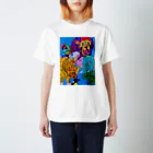 Otti OuriのRED→BLUE Regular Fit T-Shirt