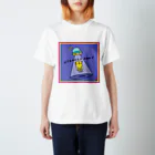 なで肩うさぎのTシャツ屋さんのUFOと黄色いネコ Regular Fit T-Shirt