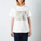 SHOP AKAONIのシンプル手編みっぽい柄 Regular Fit T-Shirt