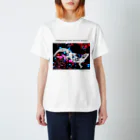 箱庭金魚❀暁姫のCollaboration with autism 桜トライバルレオパ Regular Fit T-Shirt