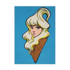 ソーメンズのソフトクリームガール Stickable Poster