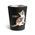 LalaHangeulの三毛猫さん ハングルデザイン  Thermo Tumbler