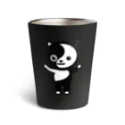 くねくね道のタオ猫みっちー タンブラー（バンザイ）（文字ホワイト） Thermo Tumbler
