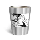 山形屋米店の肘をついてくつろぐ猫 Thermo Tumbler