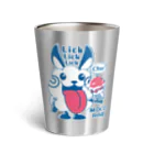 イラスト MONYAAT のモコモコラビット1号*Lick Lick Lick Thermo Tumbler