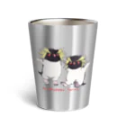 ヤママユ(ヤママユ・ペンギイナ)のふたごのイワトビペンギン(キタ) Thermo Tumbler
