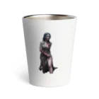 朽ちた肉と骨商店のゾンビ女子C(背景なし) Thermo Tumbler