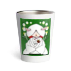 こつめちゃんのおみせの鈴蘭とウサギ Thermo Tumbler