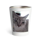 ねこの森でお散歩の可愛いシャムミックス Thermo Tumbler