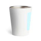 日常のふてくされたネコくん(水色) Thermo Tumbler
