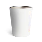 RUKO Animal Centerのふわふわ青いねこちゃん Thermo Tumbler