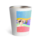 おちびのグッズ販売❤️のおちびのロゴでする！ Thermo Tumbler