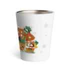 Sunny Place 今瀬のりおのカンフーちゃんのアジアンクリスマス Thermo Tumbler