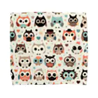 18ban's shopのフクロウドット柄 Towel Handkerchief