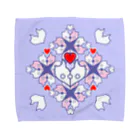ERIKOERIN ART SHOPの「浪漫花」-ROMANKA-／タオルハンカチ（ラベンダー） Towel Handkerchief