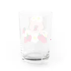 P:ggy（ぴぎー）のおみせのトン野さんとイチゴ Water Glass :back