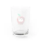 Lovecatfashionのモチ猫ちゃんりんご飴 Water Glass :back