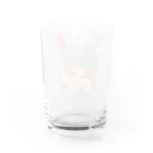 Japan  KAWAIIのフローラルリース Water Glass :back