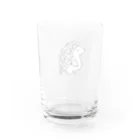 nanyoのヨツユビハリネズミのヨッツィーくん(白) Water Glass :back