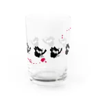 NEON.のずんぐりムックリネコ_毛糸玉 Water Glass :back