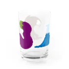 無彩色デザイン販売所の初夢 / 一富士二鷹三茄子 Water Glass :back