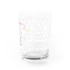イラスト MONYAAT のCT75あひるのおひるさんのスキーE*ブラウン Water Glass :back