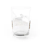 静かな山の頂への雷鳥のカップル Water Glass :back