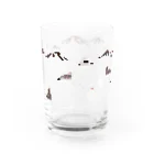 浅沼シオリ｜カップ酒愛好家の雷鳥しろくろグラス Water Glass :back